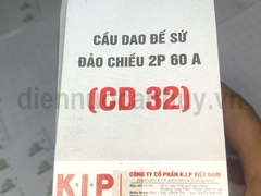 Cầu dao 2P 60A đảo chiều đế sứ, cực đúc  Vinakip CD32.D,60A