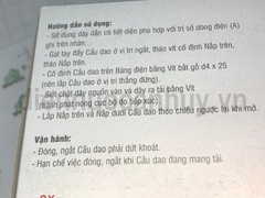 Cầu dao 2P 60A đảo chiều đế sứ, cực đúc  Vinakip CD32.D,60A
