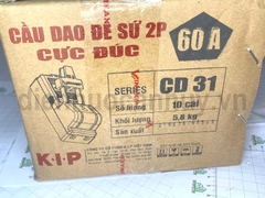 Cầu dao 2P 60A KHÔNG đảo chiều đế sứ Vinakip Cực đúc CD 31