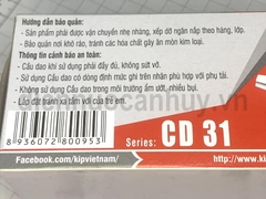 Cầu dao 2P 60A KHÔNG đảo chiều đế sứ Vinakip Cực đúc CD 31
