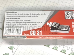 Cầu dao 2P 60A KHÔNG đảo chiều đế sứ Vinakip Cực đúc CD 31