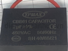 Tụ quạt dây TPmax CBB61 - 2uf