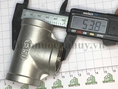 Tê inox 304 xịn ren trong DN25 (34mm) - dùng cho ren 1 inch