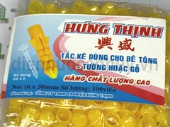 Tắc kê nở nhựa vàng 6 (1000 cái/lốc)