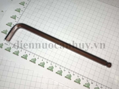 Lục giác đơn M10 mầu nâu đỏ, xịn