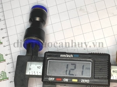 Măng sông thu nhựa xanh nối nhanh khí nén 12 - 10 mm