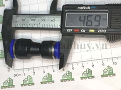 Măng sông thu nhựa xanh nối nhanh khí nén 12 - 10 mm