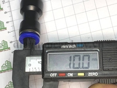 Măng sông thu nhựa xanh nối nhanh khí nén 12 - 10 mm