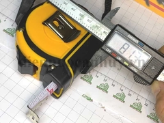 Thước bọc cao su chông vỡ dài 10, bản to, mặt sau phong thủy, mặt trước hệ mm - corolla CB011810