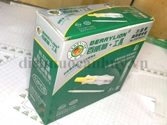 Bút thử điện đầu tô vít 4 loại 2 đầu Berry - ánh sáng yếu