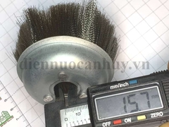 Bát đánh rỉ chổi sợi inox mềm lắp máy 100 phi 16