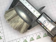 Bát đánh rỉ chổi sợi inox mềm lắp máy 100 phi 16