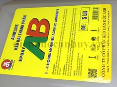 Keo dán gỗ hai thành phần AB can5 lít (bộ 2 can)