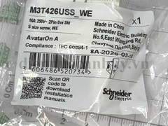 Hạt Ổ cắm đơn 2 chấu 16A Schneider dòng sản phẩm AvatarOn A , size S M3T426USS_WE