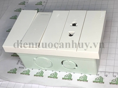 Mặt 2 thiết bị dạng chữ nhật Schneider dòng AvatarOn A M3T02P_WE khung nhựa, lắp vừa đế âm sino