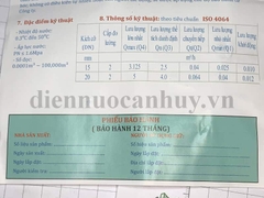 Đồng hồ nước Minh Hòa ống 21 mm (DN15) MHV - XK 15 - chất liệu bằng sắt, có kiểm định nhà máy