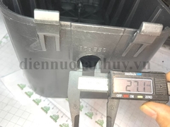 Hộp đồng hồ nước nhựa đen MD