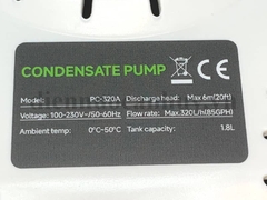 Bơm nước ngưng PC 320A chiều cao max 6m; lưu lượng max 320 lít/giờ
