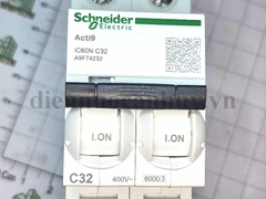 Át Schneider Acti9 iC60N 6kA ACTI9 IC60N 2P 32A C A9F74232