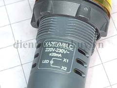 Đèn báo tủ điện schneider XA2 D22 màu vàng 220V AC XA2EVM8LC