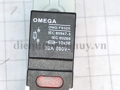Bộ cầu chì cài át có đèn báo Omega 10x38 5A