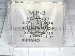 rơ le trung gian 24V 11 chân 5A Hàn quốc - không đế