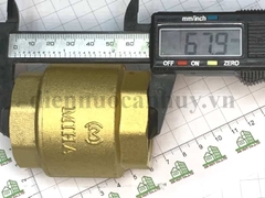 Van 1 chiều lò xo đồng MIHA PN16 DN32 ren 1 1/4 inch (cho ống 40mm)
