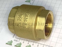 Van 1 chiều lò xo đồng MIHA PN16 DN32 ren 1 1/4 inch (cho ống 40mm)