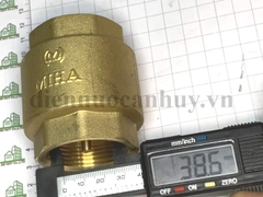 Van 1 chiều lò xo đồng MIHA PN16 DN32 ren 1 1/4 inch (cho ống 40mm)