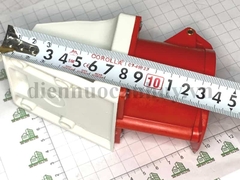 ổ cắm công nghiệp cố định, gắn mặt 4 lỗ 4x32A IP44 - MD124.OC.4X32