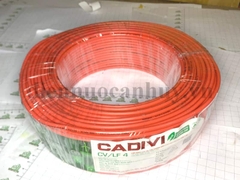 Dây điện đơn cứng 7 sợi Cadivi - 1x4.0 CV 0.6-1kV đỏ