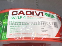 Dây điện đơn cứng 7 sợi Cadivi - 1x4.0 CV 0.6-1kV đỏ