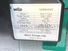 Bơm tăng áp Wilo (đức) 125w PW-175EA