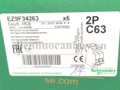 át đơn Schneider (Sn) 2P63A EASY9 4.5kA 400V MINIATURE EZ9F34263