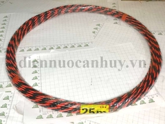 Dây mồi đen đỏ 25m - có bánh xe