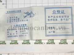 Van Chống Cháy Ngược Oxy Kiểu Khô DJH - Van Chống Trào Ngược Gắn Đồng Hồ Gió Đá