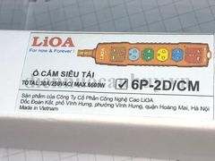 Lioa ổ chịu tải không dây 6600w 6P-2D (không tiếp địa) 6 phích cắm