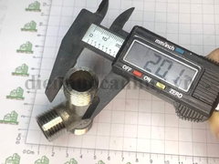 Tê inox ren ngoài lệch vế inox 304 DN15 phù hợp cho đầu nối dây cấp nước với tường lõm