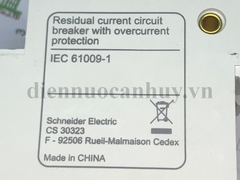 Át chống giật Schneider Easy9 RCBO 1P-N 25A C 4500A 30MA AC-type - EZ9D34625