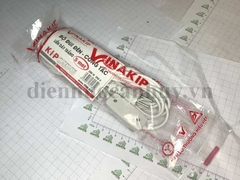 Bộ đui đèn công tắc liền dây 200W 5m Trắng - Vinaakip tiện lợi, đã bao gồm đui phích, công tắc