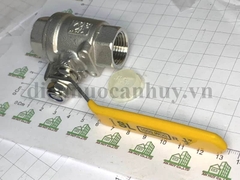 Van bi inox 304 tay gạt 2PC DN15 (1/2