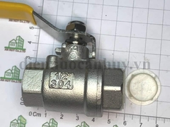 Van bi inox 304 tay gạt 2PC DN15 (1/2
