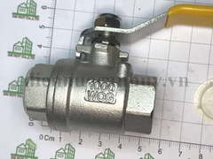 Van bi inox 304 tay gạt 2PC DN15 (1/2