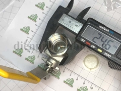 Van bi inox 304 tay gạt 2PC DN15 (1/2
