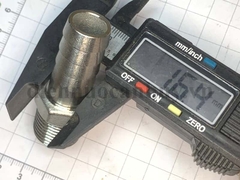 Nối đuôi chuột inox 304 ren ngoài 21 ống 16 (DN15, 1/2