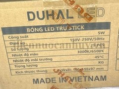 Đèn led trụ nhỏ E27 Stick 5W vàng - Duhal KLS0053