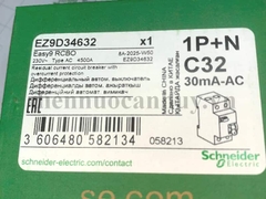 Át chống giật Schneider Easy9 RCBO 1P-N 32A C 4500A 30MA AC-type - EZ9D34632