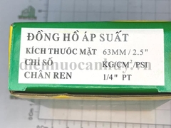 Đồng hồ đo áp suất mặt không dầu phi 63 dải đo 0 - 15 kg/cm2 LiGi
