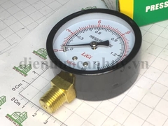 Đồng hồ đo áp suất mặt không dầu phi 63 dải đo 0 - 15 kg/cm2 LiGi