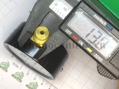 Đồng hồ đo áp suất chân không mặt không dầu phi 63 dải đo -0.1 đến 0 kg/cm2 LiGi